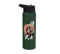 Samurai Japanese Warrior Katana Japan Stainless Steel Insulated Water Bottle