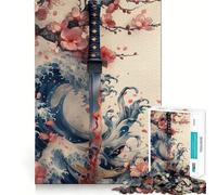Samurai Katana Sword Hard Jigsaw Puzzle for Adults 1000 Pieces Recall Boost Quiet Calm Smooth Cut Classic Gift (38x26cm)