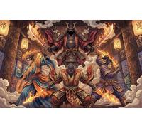 Samurai Killing Ghosts 1000 Piece Jigsaw Puzzle,Stress Relief,Impossible Challenge,Gift Idea,Home Wall Decor,Premium Cardboard,Educational Toy,Adults & Kids 14+ 52x38cm