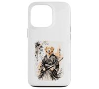 Samurai Labrador Retriever Dog Warrior. Japan Design Case for iPhone 13 Pro