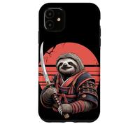 Samurai Lazy Sloth Katana Sword Sloths Case for iPhone 11