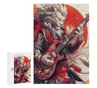 Samurai Lion Guitar Hero Puzzle 1000 Teile Schwer Puzzle Spielzeug Lernspiel Impossible Herausforderungsspielzeug Für Erwachsene Kinder 300 PCS