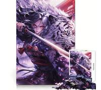 Samurai Maiden 1000 Piece Jigsaw Puzzles for Teenagers Jigsaw Think Toy Together Fun Sharp Cut Art Collectible (50x75cm)