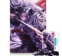 Samurai Maiden Jigsaw Puzzles for Teenagers 1000 Piece Mind Challenge Toy Relaxing Fun Precise Cut Festive Gift (38x26cm)