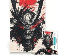 Samurai Mask Japanese Jigsaw Puzzles 1000 Piece for Teenagers Pure Logic Toy Gentle Relax Clean Cut Fine Art Piece (38x26cm)