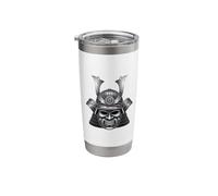 Samurai Mask Warrior Art Japanese Samurai Mask Design Stainless Steel Insulated Tumbler