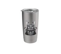 Samurai Mask Warrior Art Japanese Samurai Mask Design Stainless Steel Insulated Tumbler