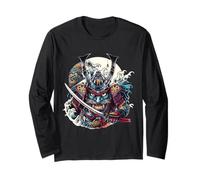 Samurai Masks Fearless Warrior Spirit Long Sleeve T-Shirt