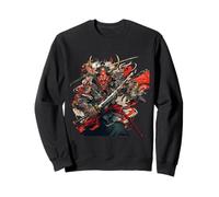 Samurai Masks Fearless Warrior Spirit Sweatshirt