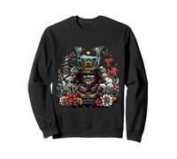 Samurai Masks Warrior Blossoms Sunset Sweatshirt