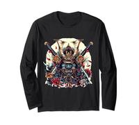Samurai Masks Warrior Spirit Art Long Sleeve T-Shirt