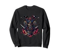 Samurai Masks Warrior Spirit Blossoms Sweatshirt