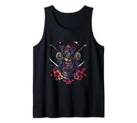 Samurai Masks Warrior Spirit Blossoms Tank Top