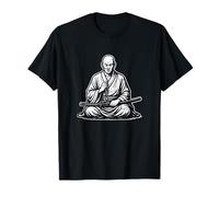 Samurai Monk Meditation Art T-Shirt