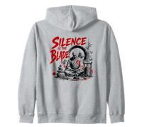 Samurai Monk Silence Is The Blade Zen Warrior Zip Hoodie
