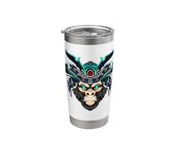 Samurai Monkey Warrior Chimpanzee Stainless Steel Insulated Tumbler