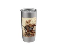 Samurai Mouse Art - Ukiyo-e Warrior Stainless Steel Insulated Tumbler