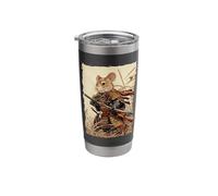Samurai Mouse Art - Ukiyo-e Warrior Stainless Steel Insulated Tumbler