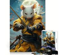 Samurai Mouse Warrior 1000 Piece Jigsaw Puzzles for Adults Teenagers Intellect Toy Home Enjoy Quality Cut Classic Gift (50x75cm)