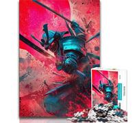 Samurai Ninja 1000 Piece Jigsaw Puzzle for Adults Teens,Challenging Game Gifts for Is Ideal As A Gift for The Whole Family 38x26cm