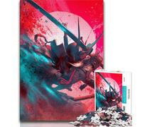 Samurai Ninja 1000 Piece Jigsaw Puzzles for Teenagers,Toys Educational Games Stress Relieving Wishlist with Santa Claus (75x50cm)