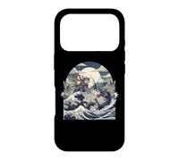Samurai Ninja Cat vs Dragon Monster Great Wave Japanese Art Case for iPhone 17 Pro