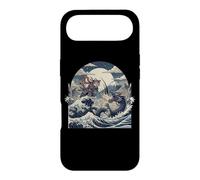 Samurai Ninja Cat vs Dragon Monster Great Wave Japanese Art Case for iPhone Air