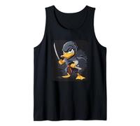 Samurai Ninja Duck Costume with cool Sword Tank Top