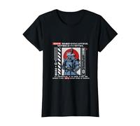 Samurai Ninja Japanese Japan T-Shirt, Women, Black, 3X-Large