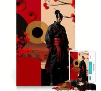 Samurai Ninja Japanese Jigsaw Puzzle 1000 Piece for Teenagers Reason Skill Toy Relaxing Fun Exact Cut (50x75cm)