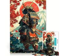 Samurai of Crimson Dawn 1000 Piece Jigsaw Puzzles for Adults Jigsaw Recall Boost Mental Relax Smooth Cut Birthday Gift (38x26cm)