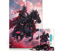 Samurai on Horseback 1000 Piece Jigsaw Puzzles for Adults Teenagers Recall Build Slow Enjoy Exact Cut Art Collectible (50x75cm)