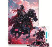 Samurai on Horseback Jigsaw Puzzles for Adults1000 Pieces Mind Skill Toy Quiet Hobby Design Assembly (38x26cm)