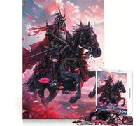 Samurai on Horseback Jigsaw Puzzles for Adults1000 Pieces Mind Skill Toy Quiet Hobby Design Assembly (38x26cm)