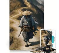 Samurai on Mountain Path 1000 Piece Jigsaw Puzzle for Teenagers Strengthen Recall Peaceful Fun Quality Edge (50x75cm)