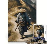 Samurai on Mountain Path Jigsaw Puzzles 1000 Pieces for Teenagers Logic Train Toy Leisure Fun Smooth Cut (38x26cm)