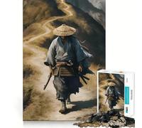 Samurai on Mountain Path Jigsaw Puzzles 1000 Pieces for Teenagers Logic Train Toy Leisure Fun Smooth Cut (38x26cm)