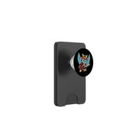 Samurai Owl Retro Winged Warrior PopSockets PopWallet for MagSafe