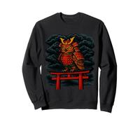 Samurai Owl Warrior Spirit Japanese Myth Torii Gate Battle Sweatshirt