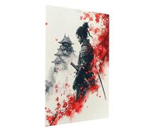 Samurai Paint by Numbers for Adults, Autumn Painting by Numbers for Adults, DIY Canvas Wall Art Oil Painting Kit for Kids with Acrylic Paint Brush Set, Room Decor Gifts for Women 60 x 40In Model-05310