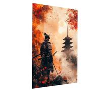 Samurai Paint by Numbers for Adults, Katana Painting by Numbers for Adults, DIY Canvas Wall Art Oil Painting Kit for Kids with Acrylic Paint Brush Set, Room Decor Gifts for Women 60 x 40In Model-04050