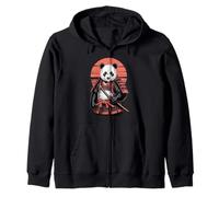 Samurai Panda Bear Katana Sword Pandas Zip Hoodie