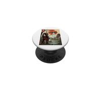 Samurai Panda UFO Alien Invasion Japanese Ukiyo-e PopSockets Adhesive PopGrip