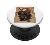 Samurai Panda ukiyo-e Warrior Japanese Ninja Anime PopSockets Adhesive PopGrip