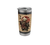 Samurai Panda Ukiyo-e Warrior Japanese Ninja Anime Stainless Steel Insulated Tumbler