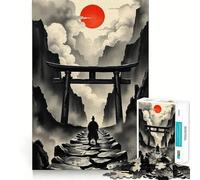 Samurai Path to The Red Sun 1000 Piece Jigsaws for Teenagers Puzzle Improve Recall Casual Relax Exact Edge Stylish Gift (50x75cm)