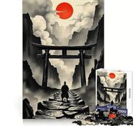Samurai Path to The Red Sun Jigsaw Puzzle for Teenagers 1000 Pieces Boost Memory Relaxing Fun Premium Cut Stylish Gift (38x26cm)