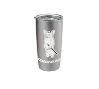 Samurai Pembroke Welsh Corgi Funny Katana Warrior Dog Stainless Steel Insulated Tumbler