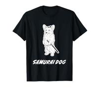 Samurai Pembroke Welsh Corgi Funny Katana Warrior Dog T-Shirt