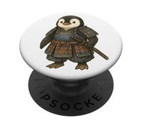 Samurai Penguin Warrior Katana Cute Japan Animal PopSockets Adhesive PopGrip